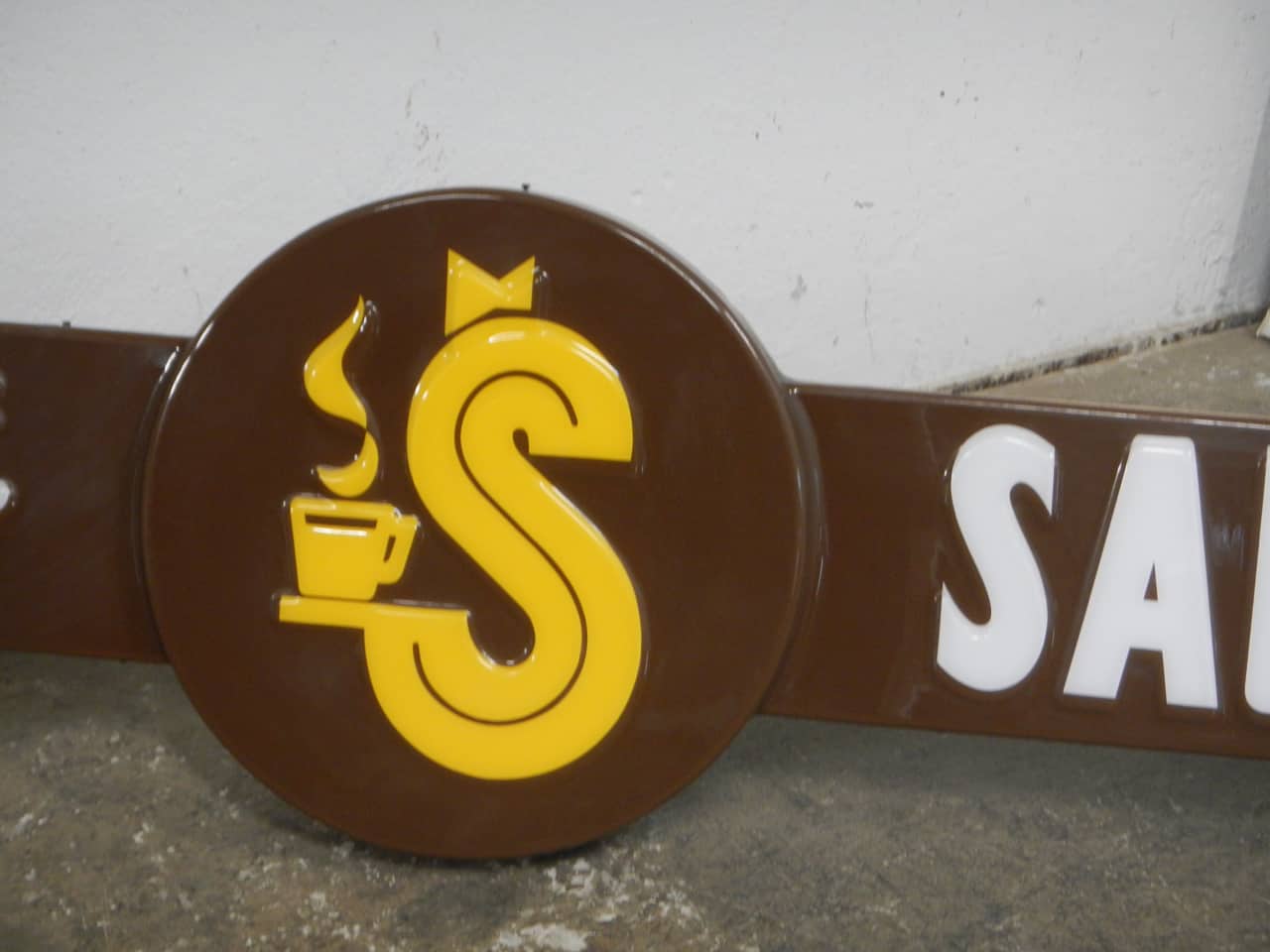 Enseigne Ancienne "Scritta Bar Ex Insegna" - Fabriquée En Italie - Objet Déco Vintage